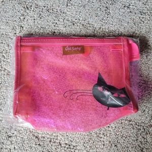 Pink Clear Cat Lady Bag
